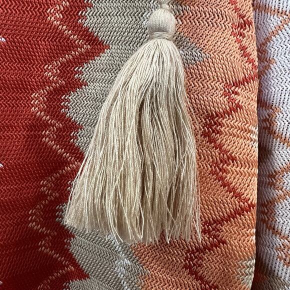 Becca Rebecca Modcave Crochet Orange Cover Up Pants Large Colorful - Picture 2 of 6